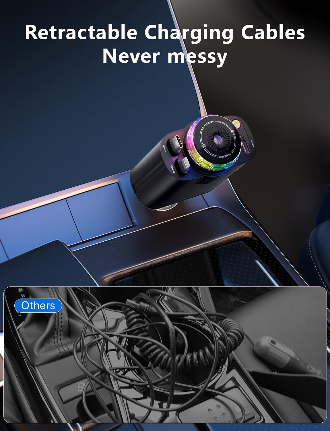 5-in-1 Starlight Car Charger GoldenGlory