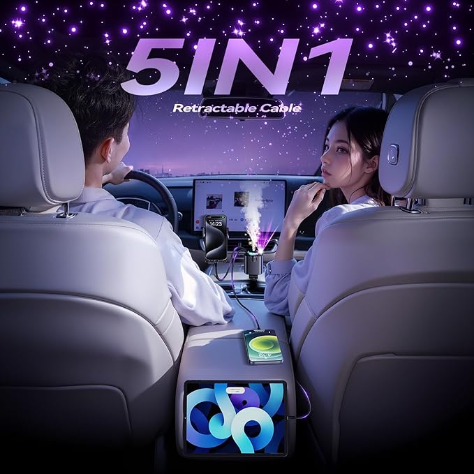 5-in-1 Starlight Car Charger GoldenGlory