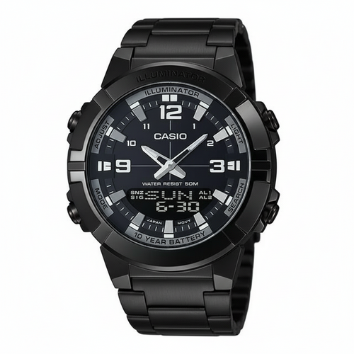 CASIO ANALOGUE DIGITAL MENS STAINLESS STEEL