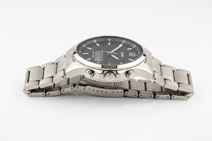 CASIO ANALOGUE DIGITAL MENS STAINLESS STEEL